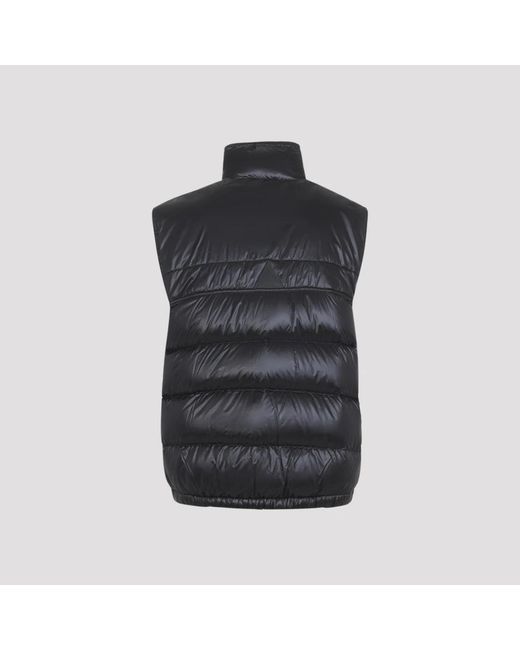 Moncler Black Vests for men