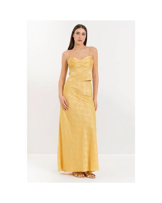 Kocca Yellow Sleeveless Tops