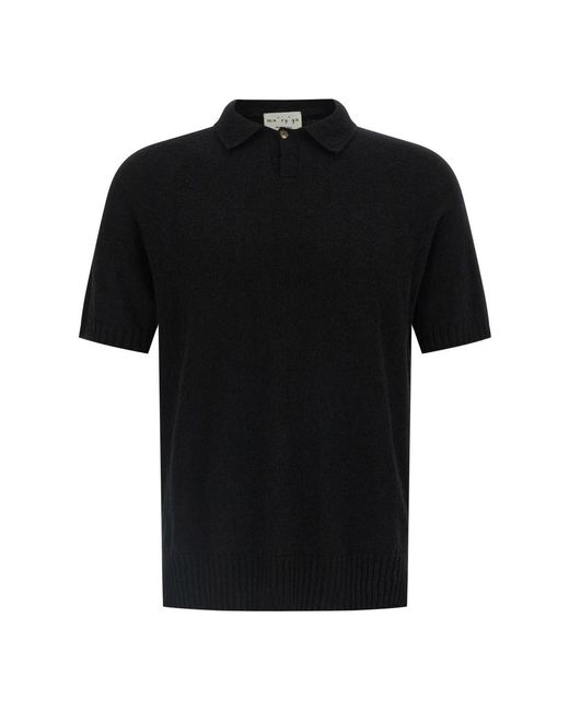 Ma'ry'ya Black Polo Shirts for men