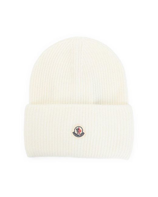 Moncler White Beanies