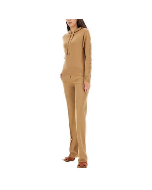 Max Mara Natural Round-Neck Knitwear