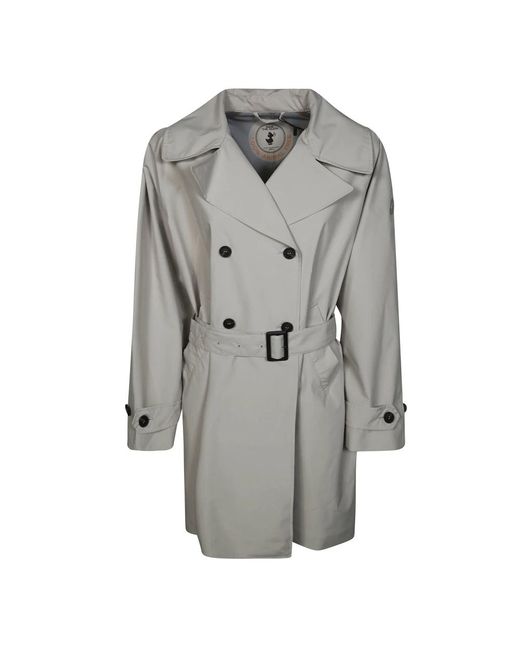 Save The Duck Gray Trench Coats