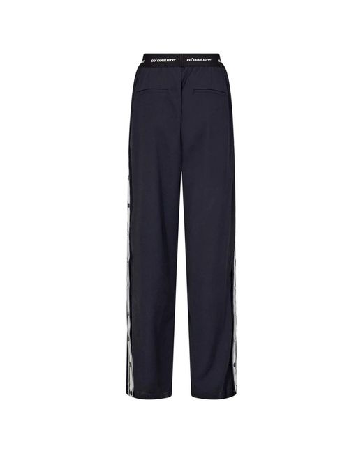 co'couture Blue Straight Trousers