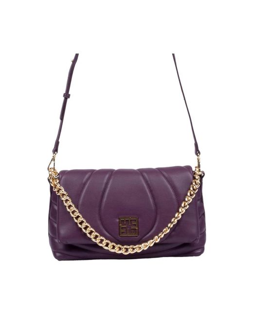 Ermanno Scervino Purple Shoulder Bags