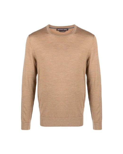 Michael Kors Natural Round-Neck Knitwear for men
