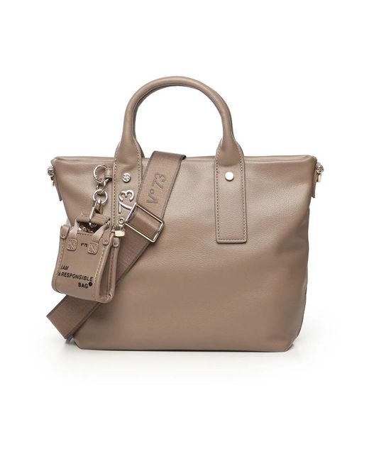 V73 Brown Synthetische Damenhandtasche