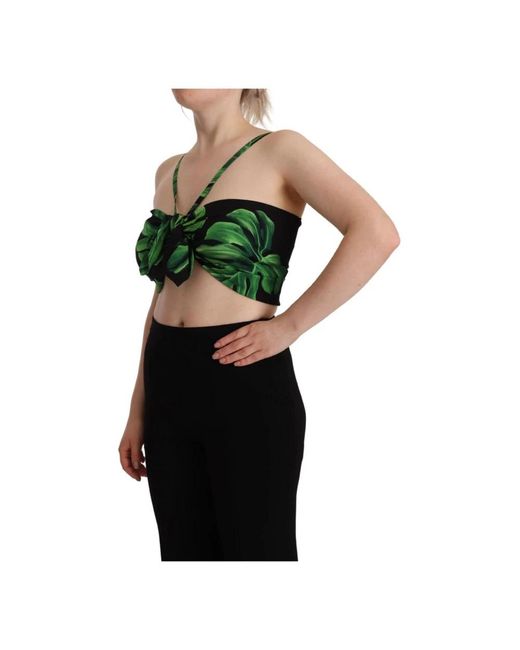 Dolce & Gabbana Green Sleeveless Tops