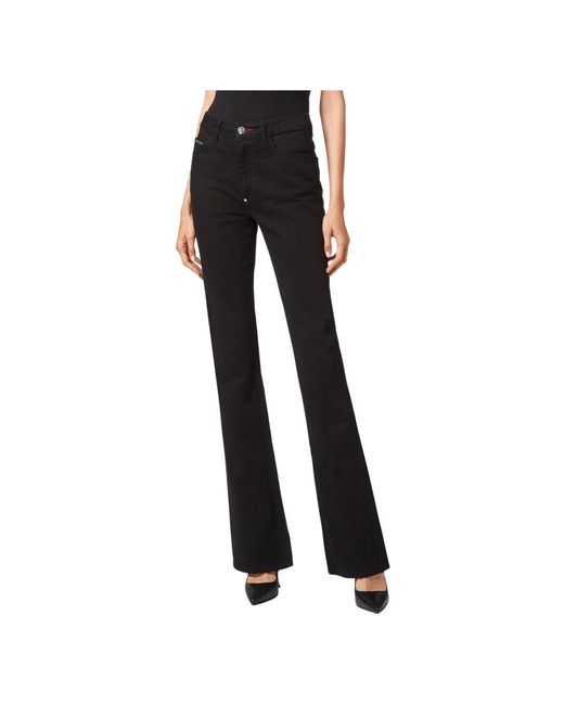 Philipp Plein Black Flare Jeans