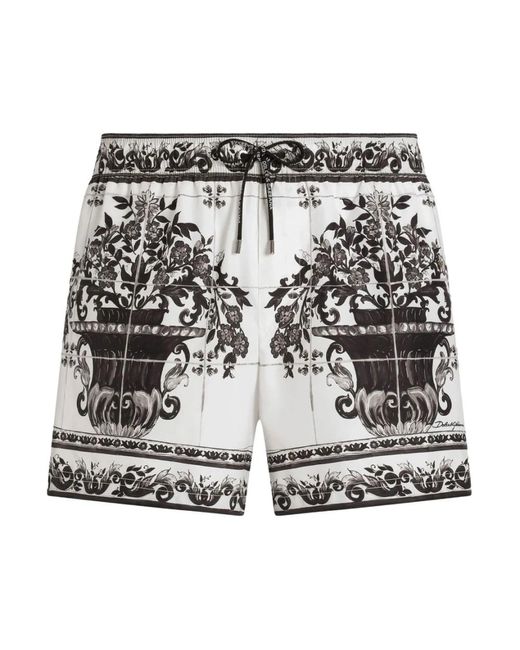 Dolce & Gabbana Herren Badehose Für Sommer Spaß in Black für Herren