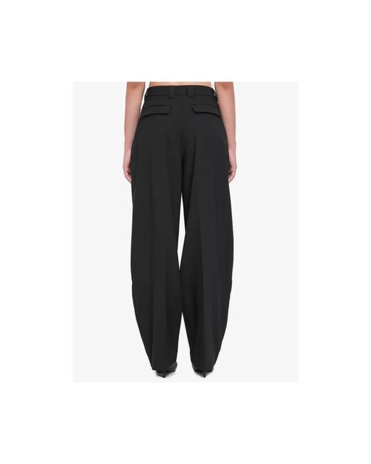 Wide Trousers Thelatest de color Black