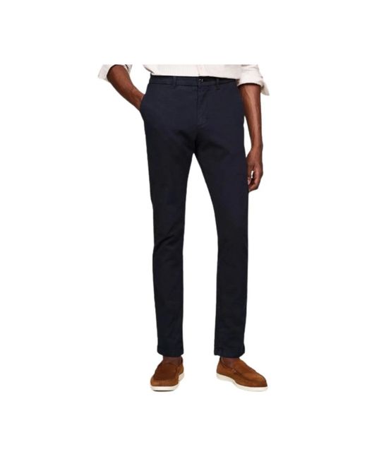 Tommy Hilfiger Blue Slim-Fit Trousers for men