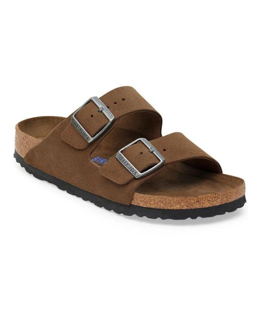 Birkenstock Brown Sliders for men