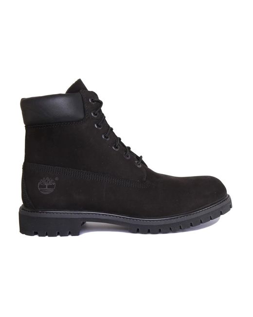Timberland Black Lace-Up Boots for men