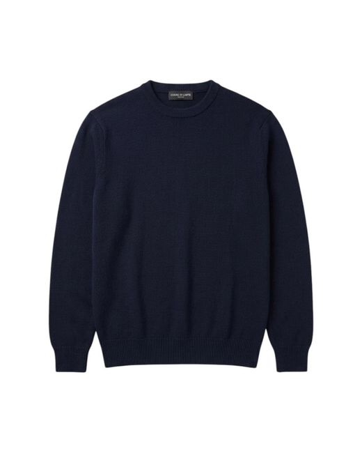 FILIPPO DE LAURENTIIS Blue Round-Neck Knitwear for men