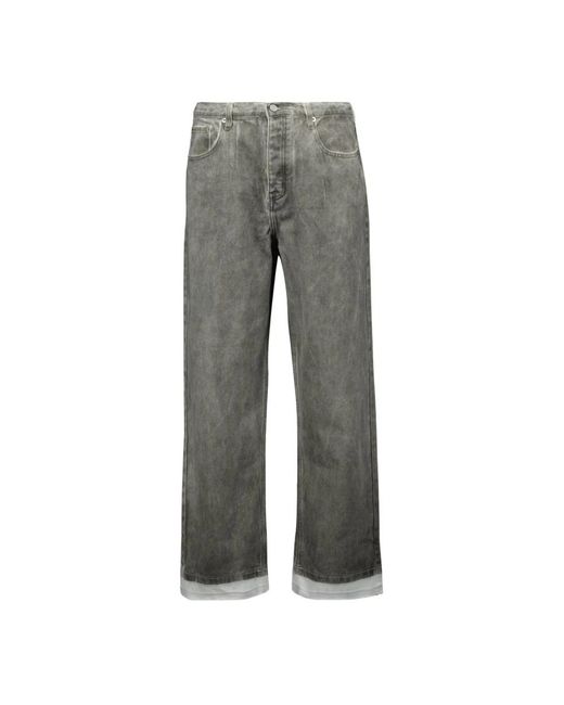 IRO Gray Straight Fit Jeans for men
