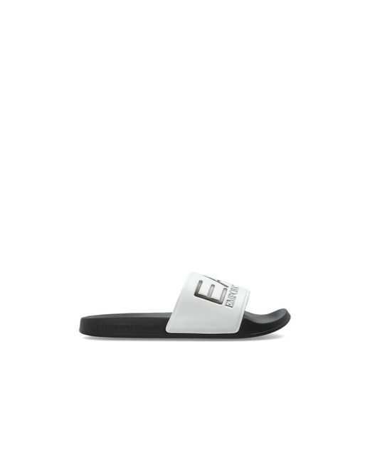 EA7 Gummiflip-Flops in White für Herren