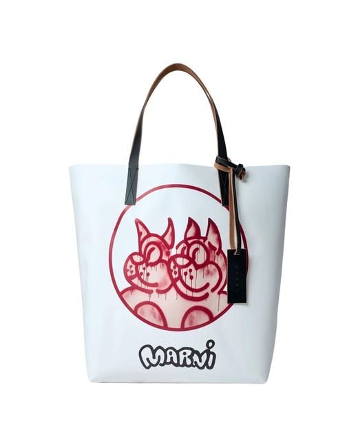 Marni Tote Bags in het Red voor heren