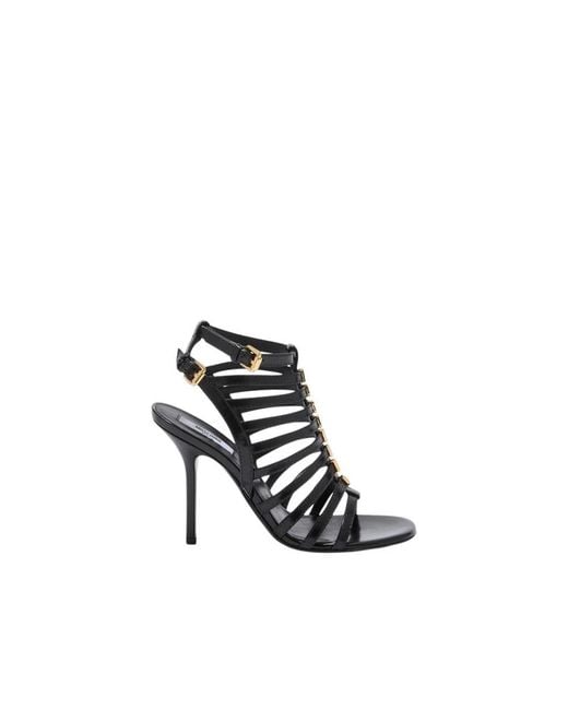 Moschino Black High Heel Sandals