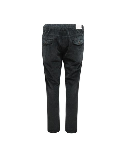Eleventy Black Slim-Fit Trousers for men