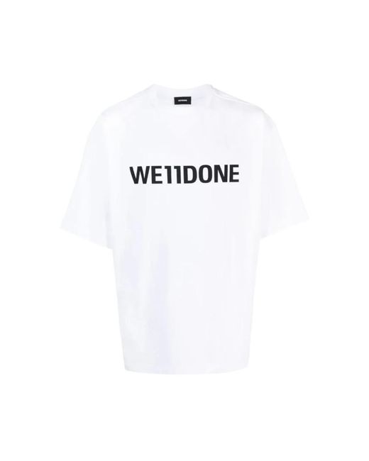 we11done T-shirt mit auffälligem logo in White für Herren