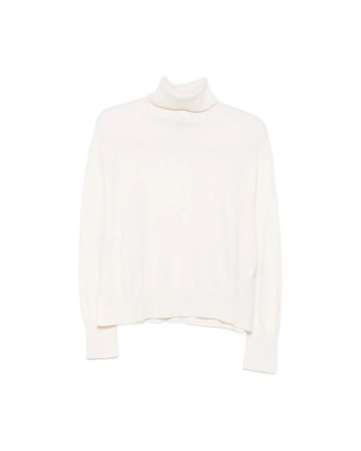 Semicouture White Turtlenecks