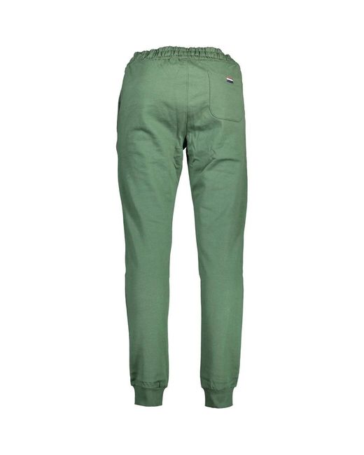 U.S. POLO ASSN. Broeken ,Groen ,Katoen Groene Sportkatoenen Broek Met Borduurwerk in het Green voor heren