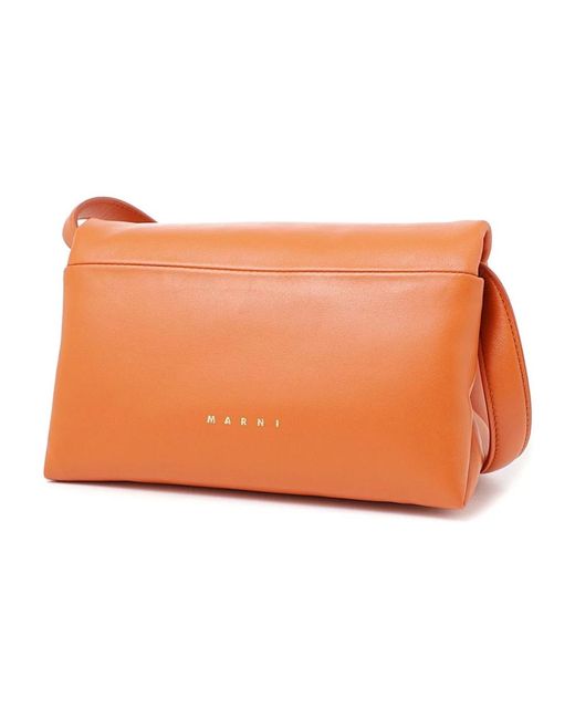 Marni Orange Shoulder Bags
