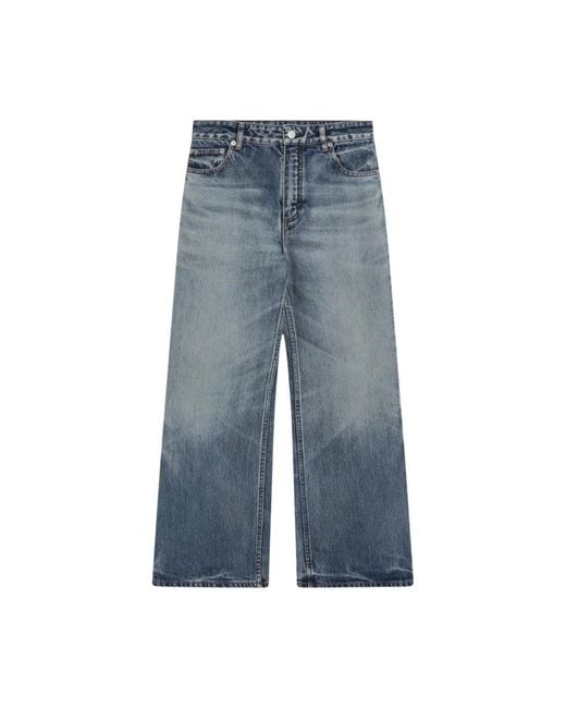 Alaïa Blue Wide Jeans