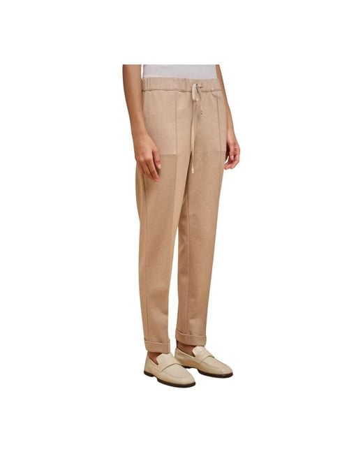 Liviana Conti Natural Straight Trousers