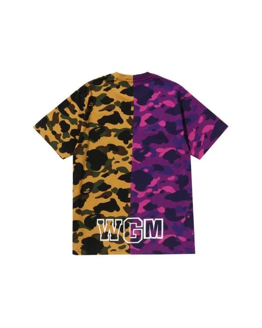 A Bathing Ape Purple T-Shirts for men