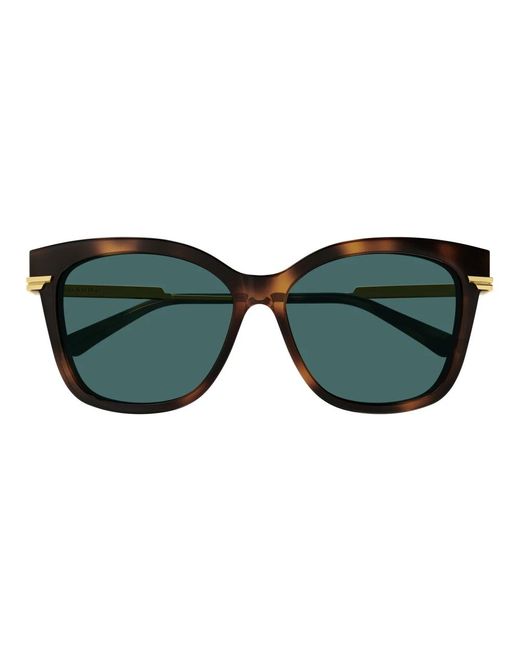 Bottega Veneta Green Stylische sonnenbrille bv1296sa farbe 003,stilvolle sonnenbrille bv1296sa schwarz