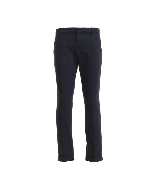 Dondup Blue Slim-Fit Trousers for men