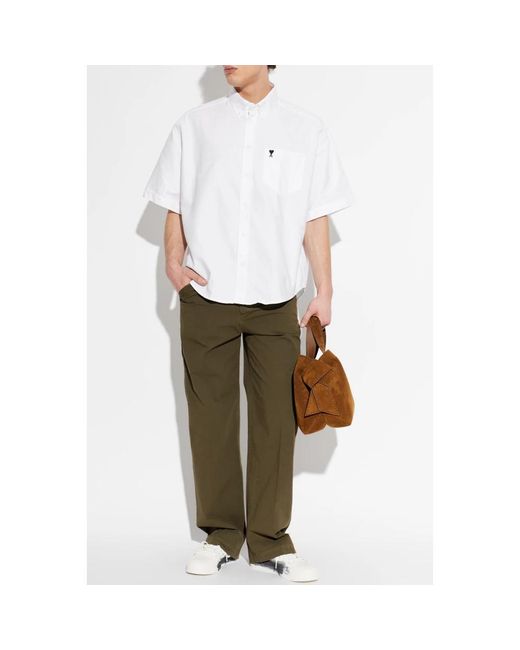 AMI White Short Sleeve Shirts for men