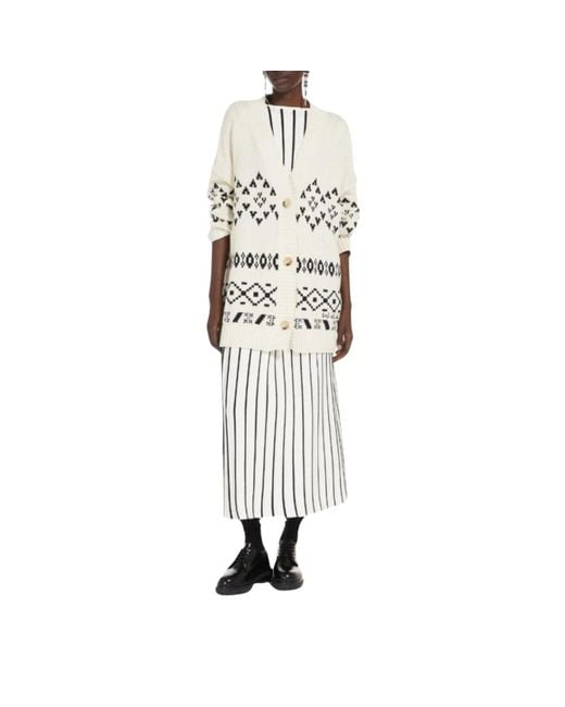 Max Mara White Midi Skirts