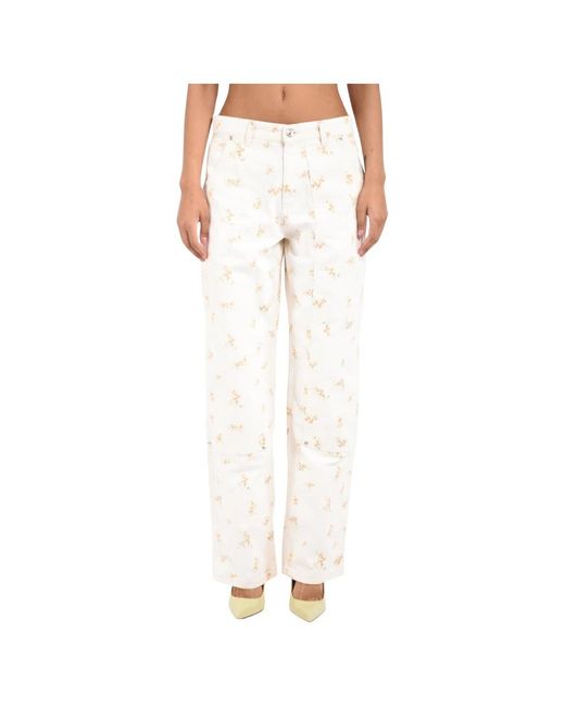 Straight Jeans MSGM en coloris White