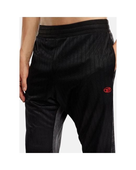 DIESEL Black Wide Trousers for men