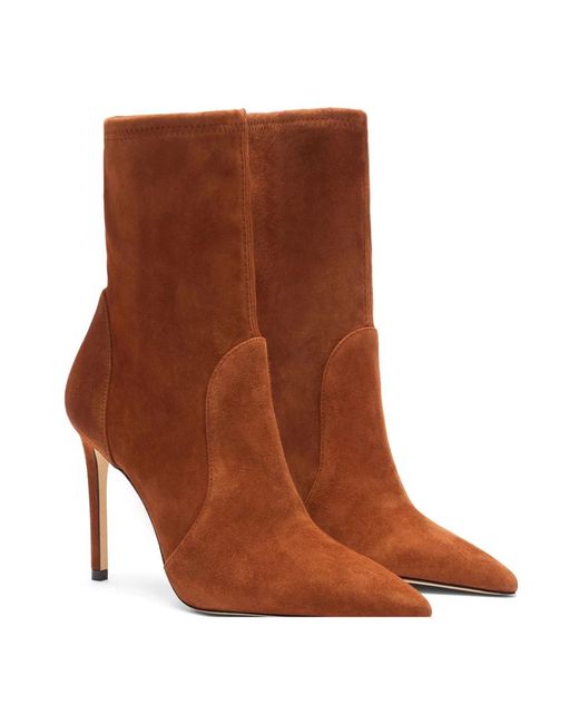 Stuart Weitzman Brown Heeled Boots