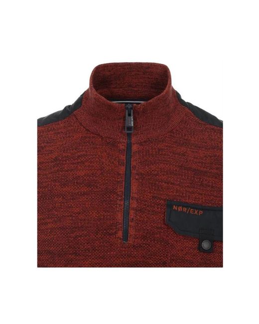 CASA MODA Lange Mouw Pullover in het Red voor heren