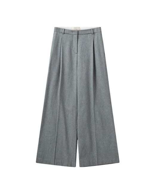 THE GARMENT Gray Wide Trousers
