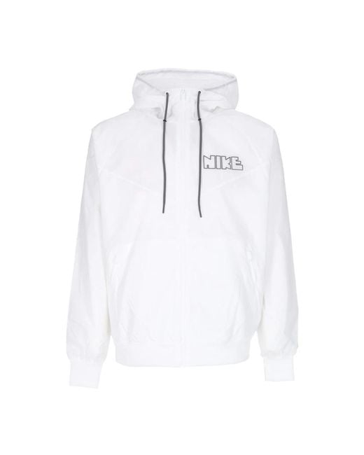 Nike White Light Jackets for men