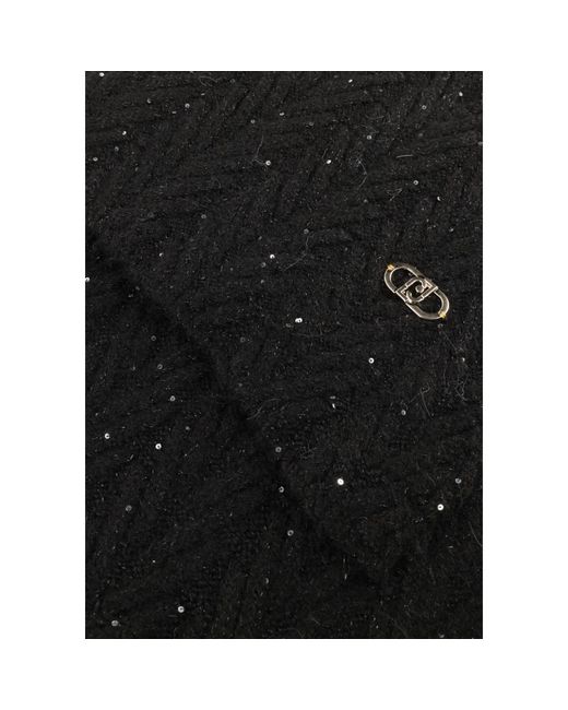 Liu Jo Black Sciarpa Filo Paillettes
