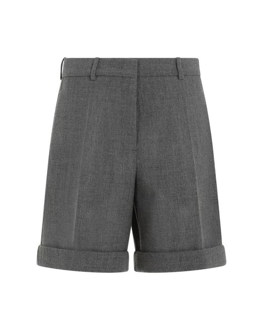 Pantaloni in lana grigi di Jil Sander in Gray