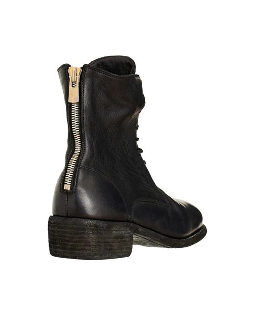 Shoes > boots > lace-up boots Guidi pour homme en coloris Black
