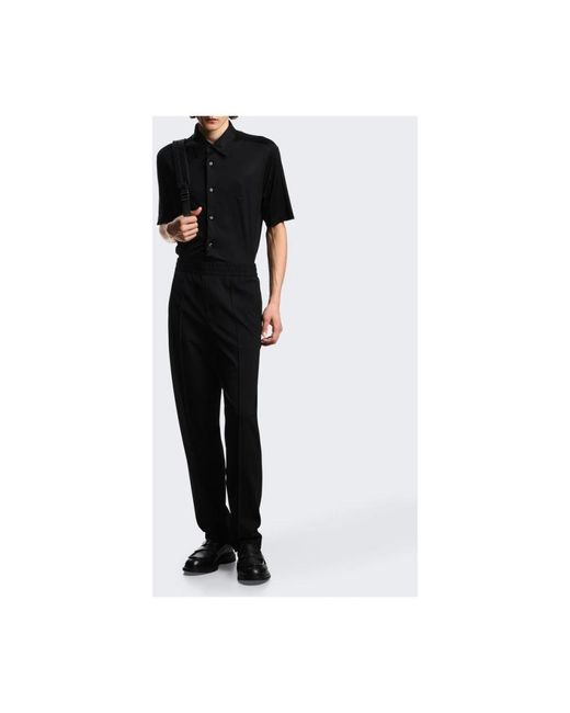 Emporio Armani Black Short Sleeve Shirts for men