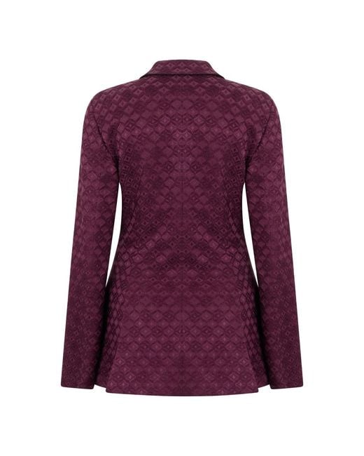 Alberta Ferretti Purple Slim Jacket