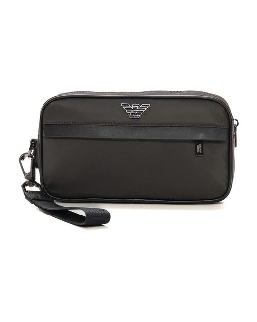 Emporio Armani Black Toilet Bags for men
