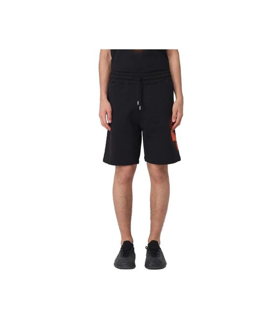 Marcelo Burlon Black Casual Shorts for men