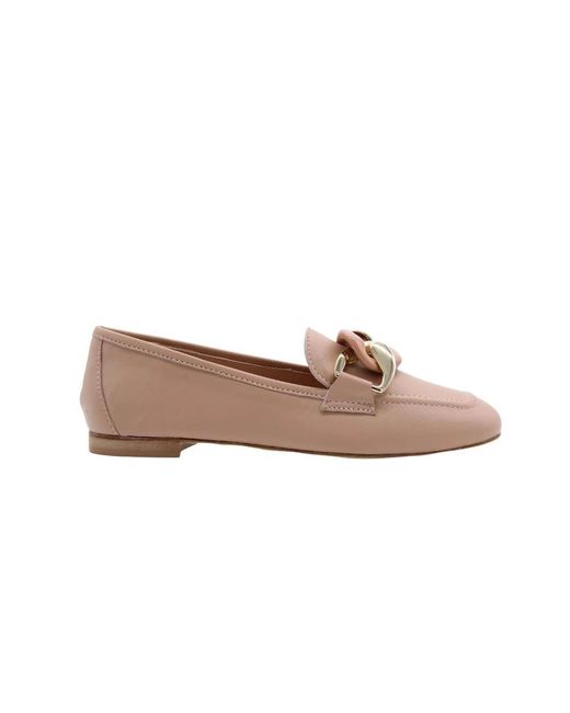DONNA LEI Gray Loafers