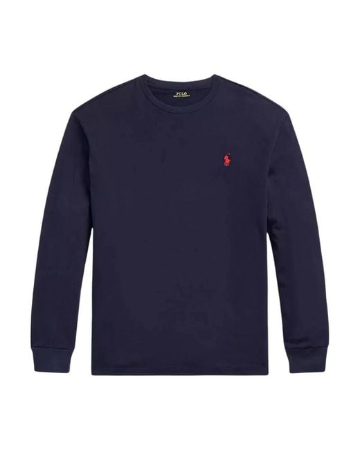 Ralph Lauren Blue Long Sleeve T-Shirts for men