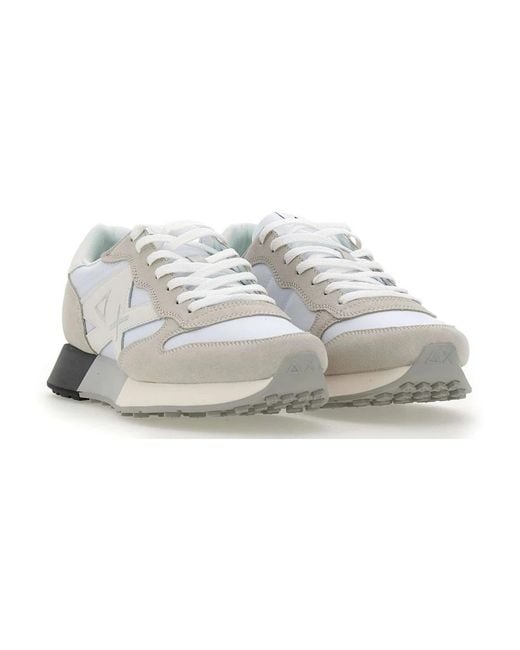 Sun 68 White Sneakers for men